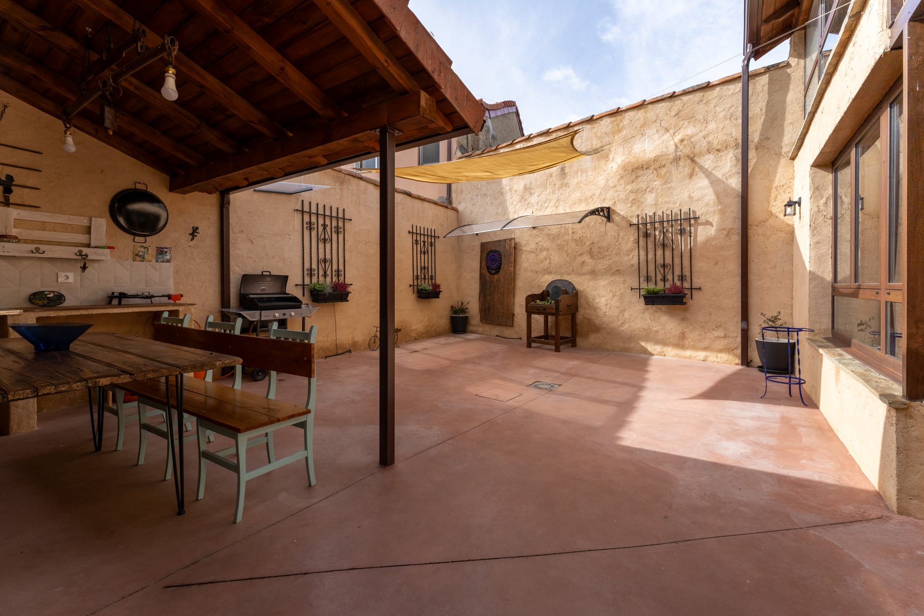Patio interior para reunirse